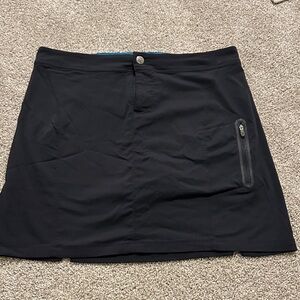 Columbia Black Mini Skirt with Zipper Detail